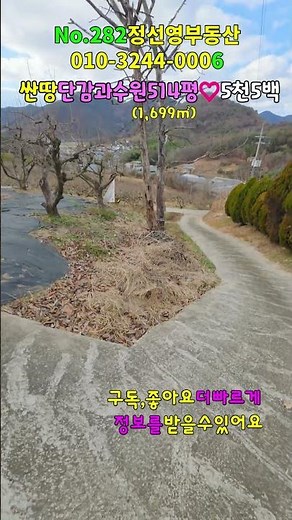 No.282 밀양주말농장 급매매 싼땅 단감과수원 514평(1,699㎡) 5천5백 밀양토지 밀양땅