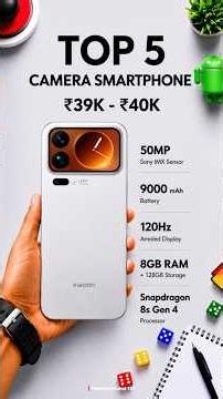 Top 5 Best Camera Smart Phones🔥Under ₹40000🤯 | in 2026⚡| Best Camera Smart Phones Under ₹40K ||