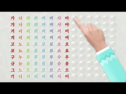 [Hangul syllable] Learning Ga, Ma, Da, Ra ★ Korean Alphabet syllable★