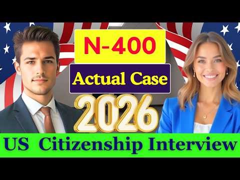 Actual Interview U.S. Citizenship | Full N-400 Naturalization Interview, Small Talk #n400