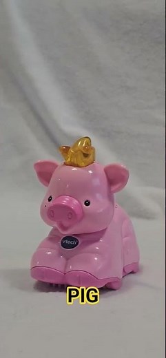 vtech toot toot animals 🐖pink pig