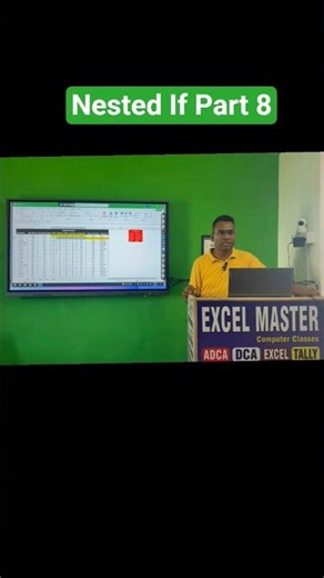 Nested if part 8 #excel #computereducation #adca #exceltraining #education #exceltips #shorts