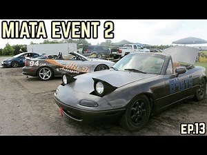 The Miata's Second Event! : MX-5 Miata NA Drift Build Ep.12 (Autocross)