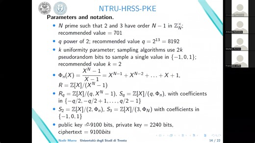 _NTRU encryption_ - Nadir Murru