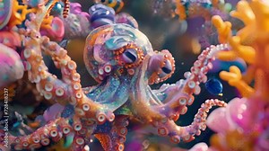 The grand finale features a surprise guest appearance from a singing and dancing octopus decked out in a shiny disco ball suit and crooning a catchy tune about life under