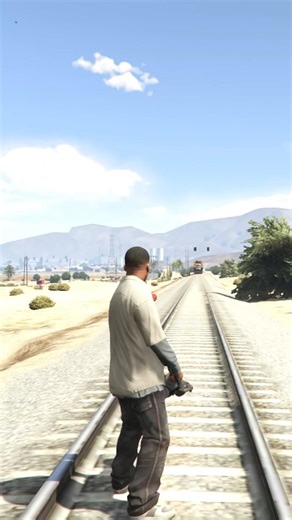 STOPPING A RUNNING TRAIN in Grand Theft Auto V 🚂🔥