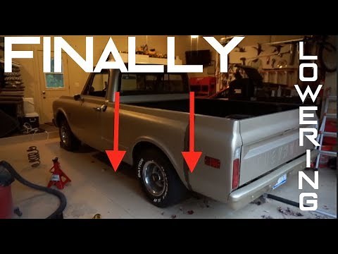 Installing 5 inch Rear Lowering Springs | Chevy C10 ep. 19