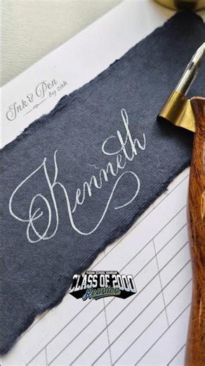 Kenneth — meaning: “Fire-born,” “handsome.” #calligraphy #handwriting #lettering