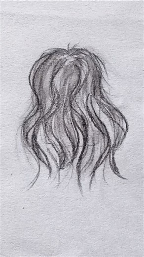 How to draw HAIRS ✨ #drawing #art #sketch #howtodraw #hairs