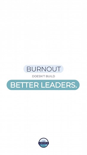 We celebrate hustle, deadlines, and to-do lists …but rest? That still feels like a luxury instead of what it really is: maintenance. You don’t have to _earn_ rest by doing more first. You rest so you can _keep showing up well._ This week, try giving yourself permission to pause. No guilt, no excuses, just space to reset. Because burnout doesn’t build better leaders. Balance does. 💭 | The Linchpin Co.