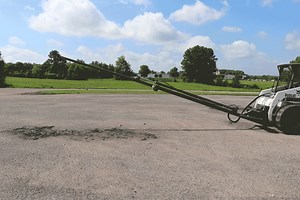 NEW PRODUCT ALERT!!! Introducing our new Telescoping Hydraulic Skid Steer Truss Boom boasting a 313" reach! This truss boom allows you to use your skid steer as a crane or jib boom and move your items items to a higher location or over fencings and railings. Check it out here: https://www.palletforks.com/telescoping-hydraulic-skid-steer-truss-boom-313-reach.html | Titan Attachments