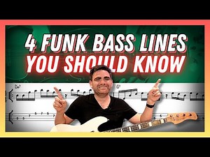 4 Funk Bass Lines You Should Know [FREE PDF] | "Toolbox" Bass Lines
