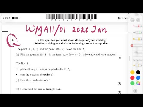 WMA11/01 | P1 Jan 2026 | Q4 Explained Step-by-Step | P83171A | Edexcel Pure Math | IAL Maths