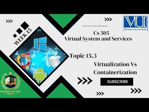 Cs505 Short lecture|Cs505 week 15 Topic 15.3|Virtualization Vs Containerization|Cs505 Lectures