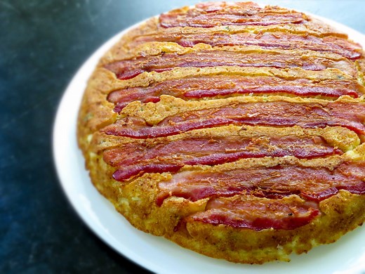 bacon upside down jalapeno cornbread recipe - Sweet Savant