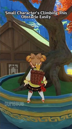 Small Character's Climbing Very Easily Meanwhile Xiao 😂 #genshinimpact