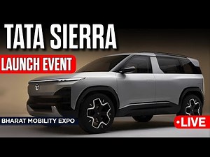 LIVE | Tata Sierra Launch Event at Bharat Mobility Global Expo 2025 | Tata Harrier EV Launch Event