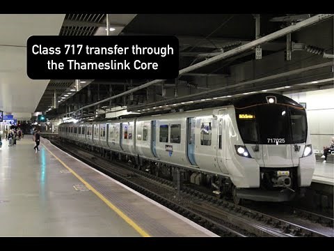 (HD) Great Northern Class 717 transfer through the Thameslink Core 14/07/2019
