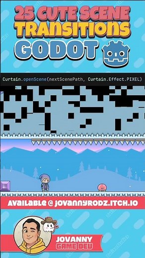 Cute Scene Transitions for Godot