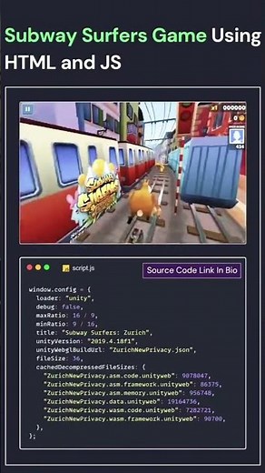 🔥Subway Surfers Using HTML & JavaScript! #coding #qyraxis #fyp