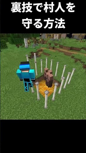【マイクラ】裏技で村人を救う