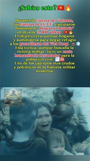 La táctica más CRUEL de Vietnam: Search and Destroy 🇻🇳🔥 #historia #curiosidades #vietnam #militar