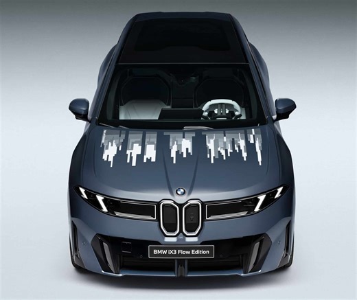 BMW iX3 Flow Edition Gets Animated Hood With E Ink Tech
