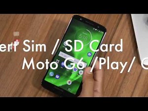 How to Insert SIM and SD card in Moto G6/ Play and G6+