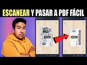 Como ESCANEAR una hoja y convertirla a PDF desde el Celular Fácil y Rápido | La Mejor Cámara Scanner