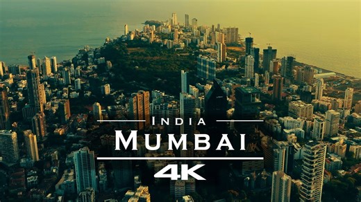 Beautiful Mumbai, India in 4K – Aerial Drone Tour of the Coastal Metropolis