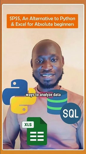 Day 1: Meet #SPSS - #Python, #Excel or #SQL aren't the only ways to analyze data.