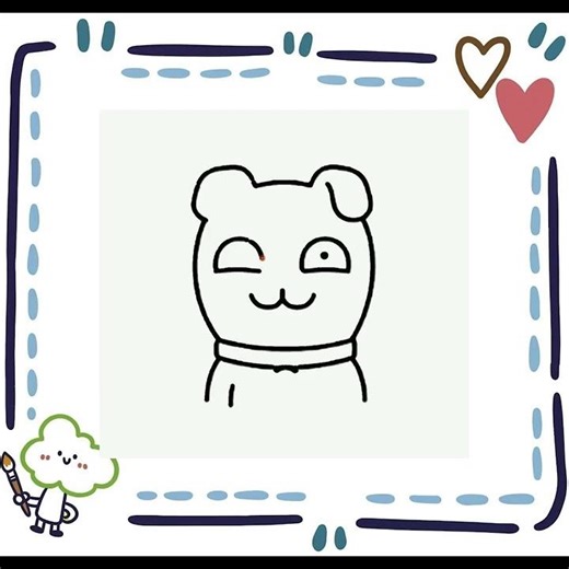 프로도 웃는 얼굴 그리기 | Drawing Frodo Smile | フロドにっこり顔の描き方 🐶😊