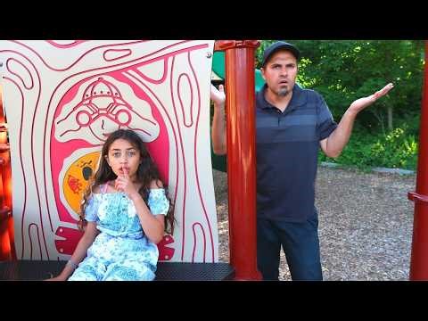 Heidi and Zidane Hiding from Dad at the Playground?! A Fun Game of Hide and Seek for Kids