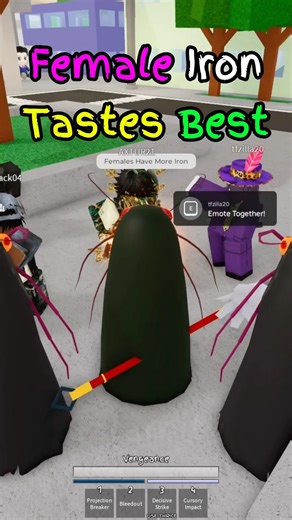 Female Iron Taste Way Better #roblox #funny #jujutsushenanigans #jjs #jjk #tsb #robloxedit #shorts