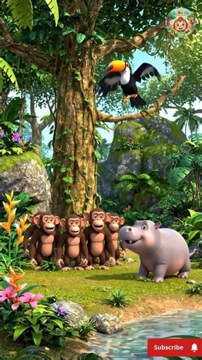 Jungle Song for Kids 🌴🐒 | Hindi Rhymes for Children