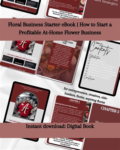 Floral Business Starter Ebook | How to Start a Profitable At-home Flower Business - Etsy