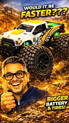 Omni Terminator with a 5200mAh battery is insane #rccars #rcupgrade #shorts