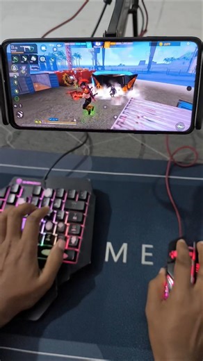 How to play free fire with keyboard mouse in mobile | ⌨️ 🖱📱 full setup without app no activation