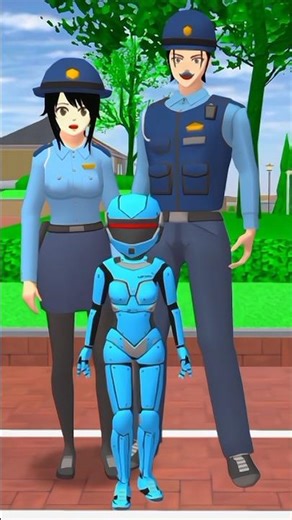 Transform into a super cop👮🏻‍♂️#sakuraschoolsimulator #youtubeshorts #shortsviral #shorts...