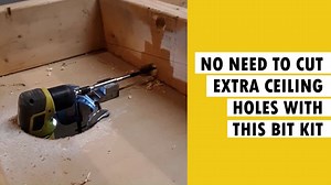 Would you use this drill bit kit? 👉 This is a brand new drill bit kit that we're thinking of carrying and we were wondering if this is something you would find useful? This drill bit kit helps to eliminate the excess number of ceilings holes that are often produced when installing recessed lighting. Let us know in the comments what you think! | Rack-A-Tiers Mfg.