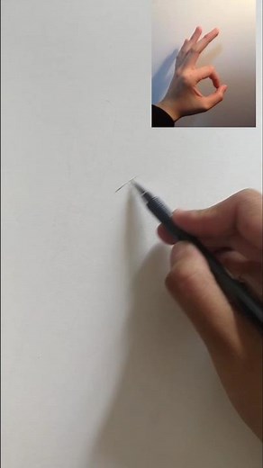 Easy way to draw a hand outline for beginners #shorts #youtubeshorts