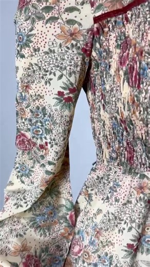 1970s Prairie Dress With Tiered Skirt and Shirred Bodice by Jody T of California Size S - Etsy