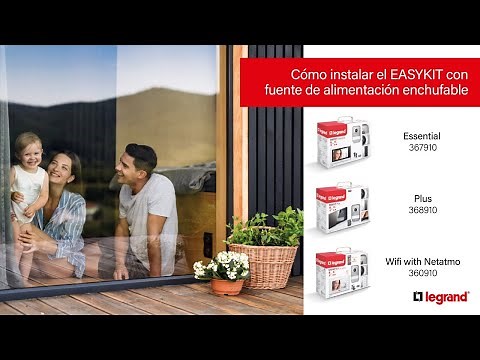 1 . Instalar videoportero EASYKIT con fuente alimentación enchufable.
