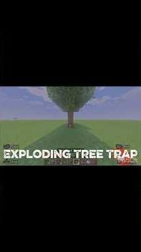 Exploding Tree Trap | Minecraft Tutorial