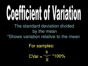Coefficient of Variation - SlideServe