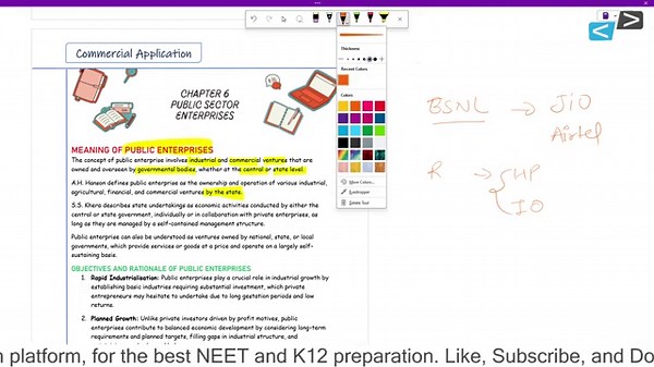 Chapter 6: Public Sector Enterprises | Commercial Application Class 9 ICSE | Vedath | One-Shot