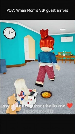 Neighbor Girl VS Lil Bro 😂 #roblox