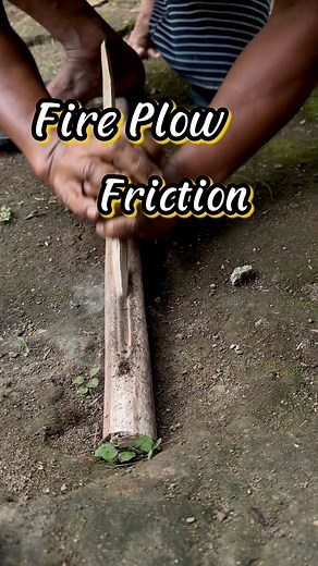 Fire Plow #fireplow #primitivefirelighting | Dalem Gumino