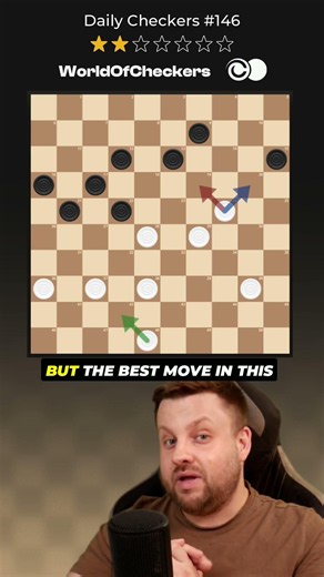 Women's World Champion Lost That Way ⚪⚫ ⭐2/7 | Daily Checkers #146