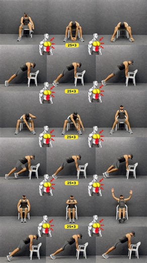 Full body chair 🪑 workout at home 🏠 #fblifestyle | Shivakant Shivakant